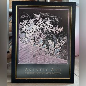 Museum Fine Arts Boston Print 1989 Inkstone Box Japan 17Th Century Vintage